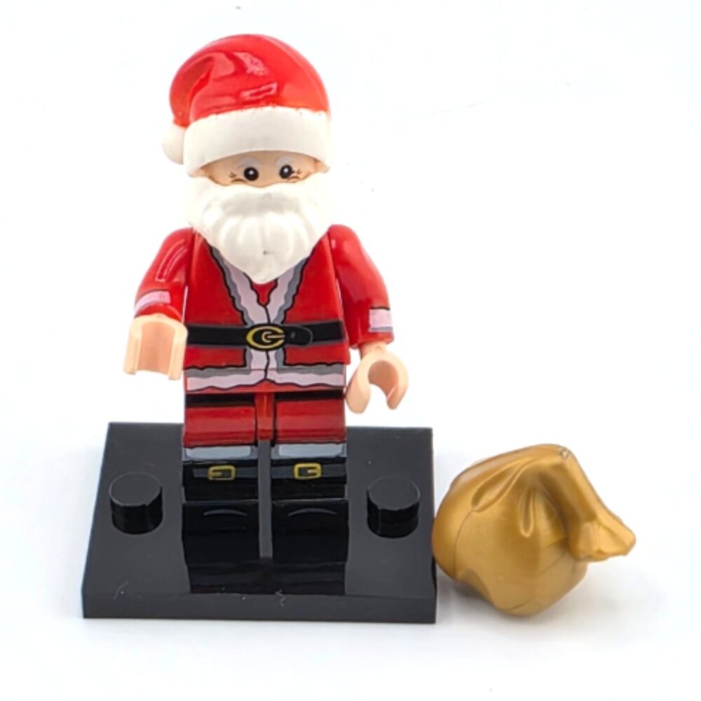 NEW! SANTA Minifigure Santa Claus Minifigure Santa Lego Compatible Santa Figure